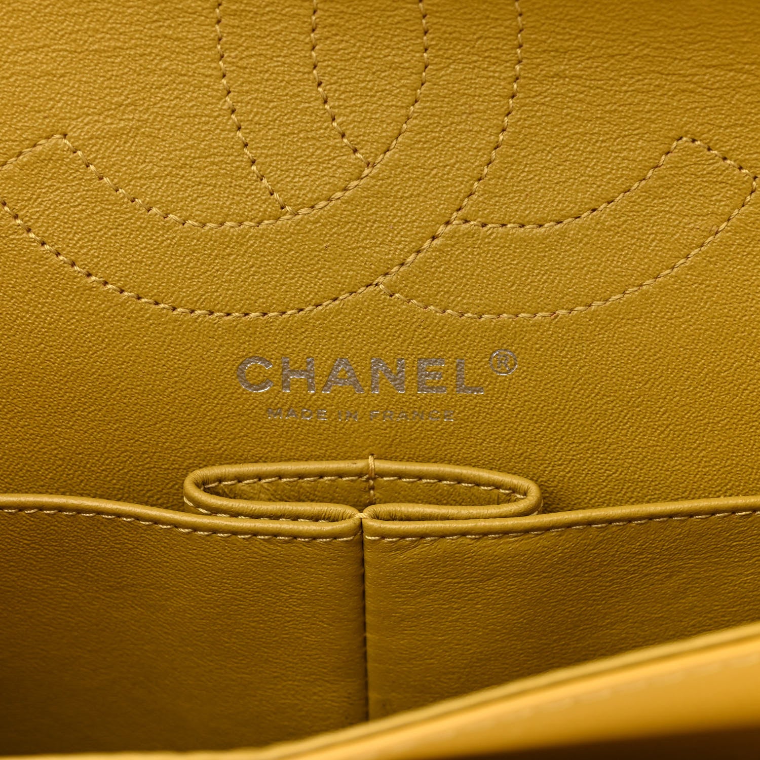 Chanel Patent Caviar Quilted 2.55 Reissue 226 Flap Yellow 6 of 14