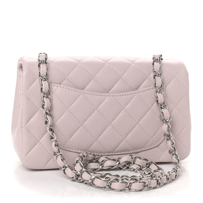 Chanel Lambskin Quilted Mini Rectangular Flap Light Purple 3 of 9