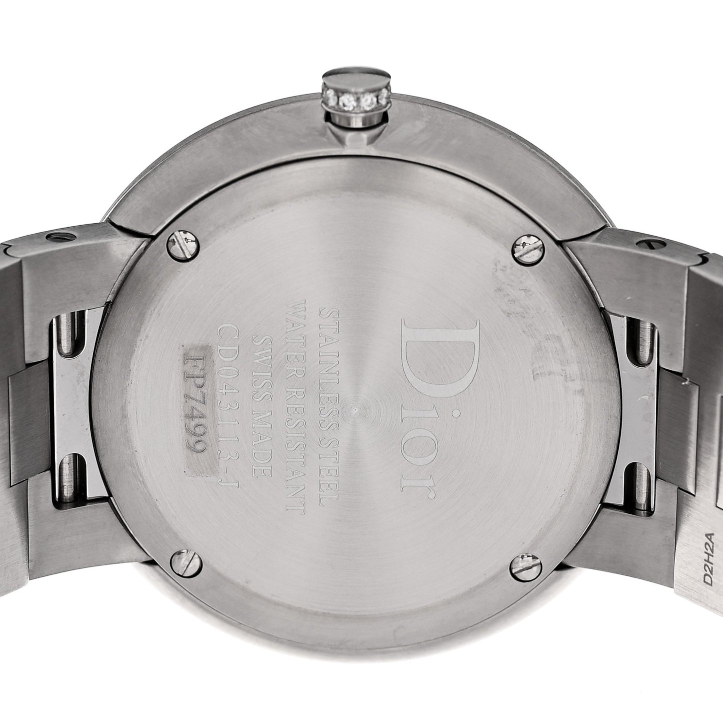 Stainless Steel Diamond Bezel 38mm La D De Dior Quartz Watch