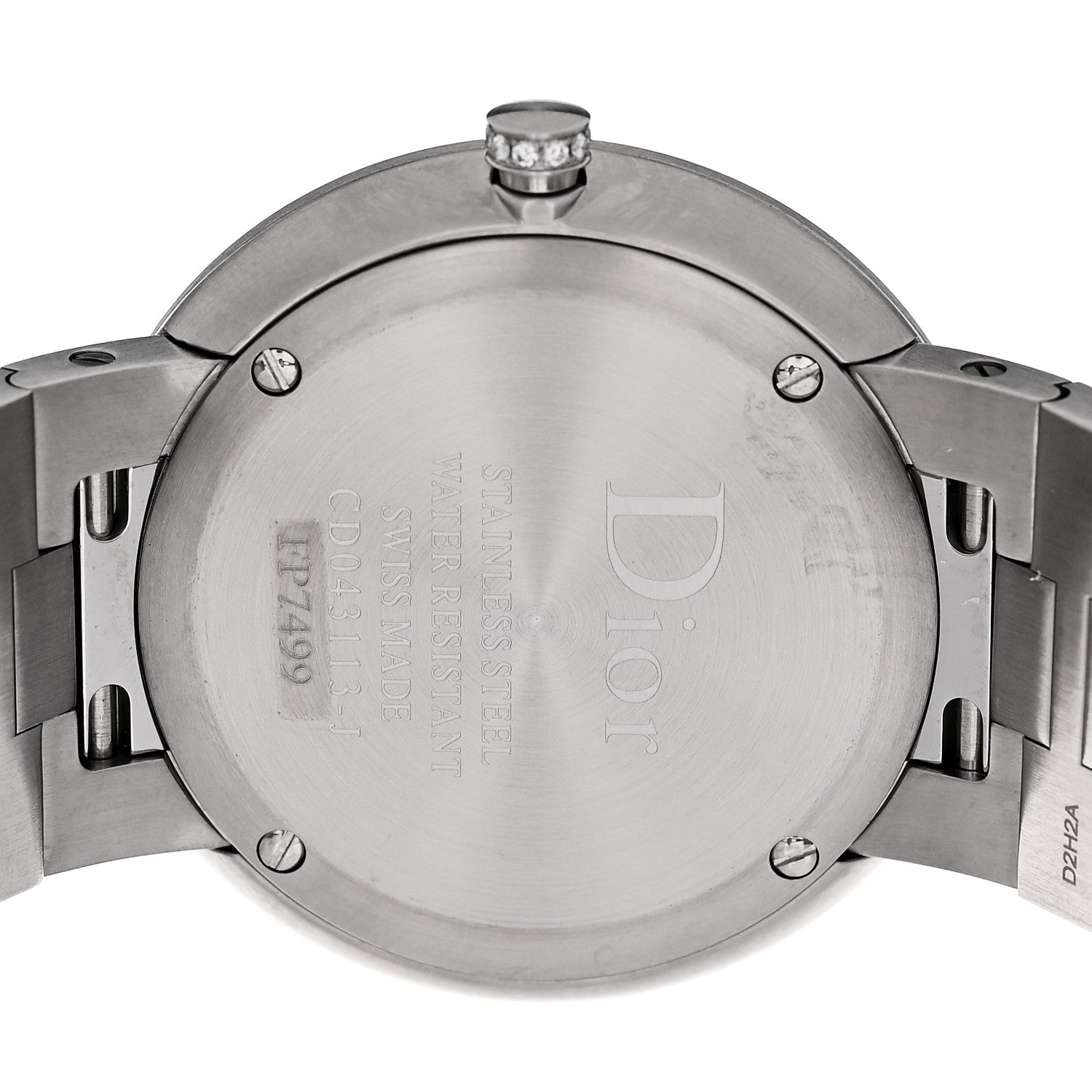Christian Dior Stainless Steel Diamond Bezel 38mm La D De Dior Quartz Watch 4 of 5