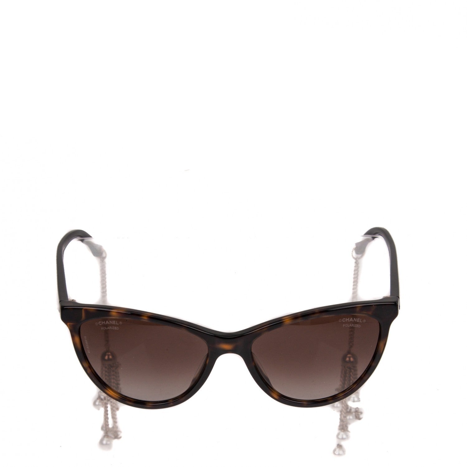 Chanel Acetate Polarized Fantasy Pearl Cat Eye Sunglasses 5341-H-A Tortoise 2 of 6