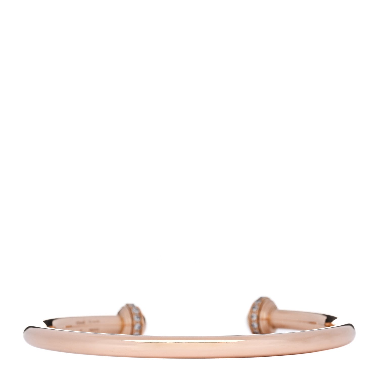 Piaget 18K Rose Gold Diamond Pave Possession Open Bangle Bracelet 2 of 3