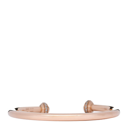 Piaget 18K Rose Gold Diamond Pave Possession Open Bangle Bracelet 2 of 3