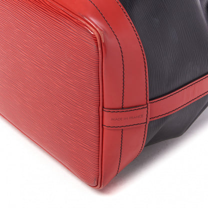 Louis Vuitton Epi Bi-Color Noe Castillan Red Black 5 of 10