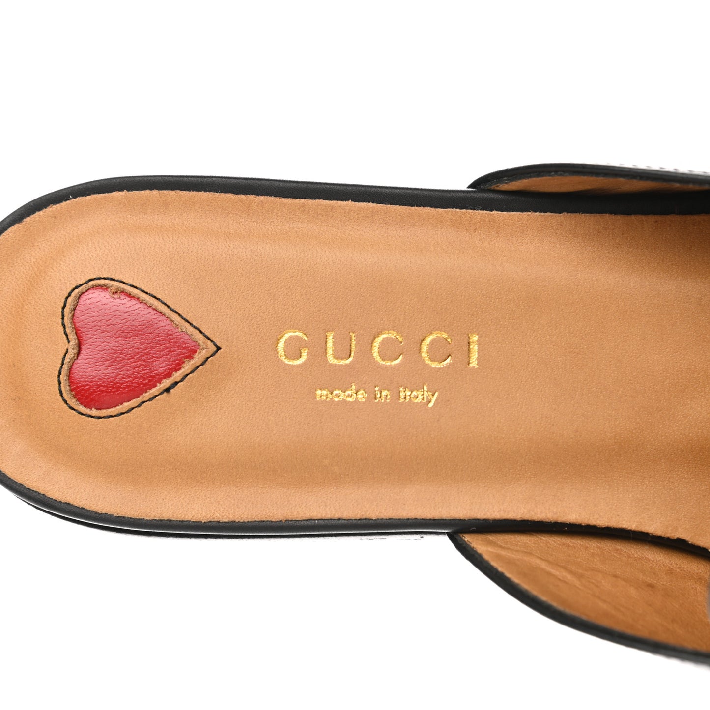 Calfskin Web Womens Peyton GG Slippers 37.5 Black