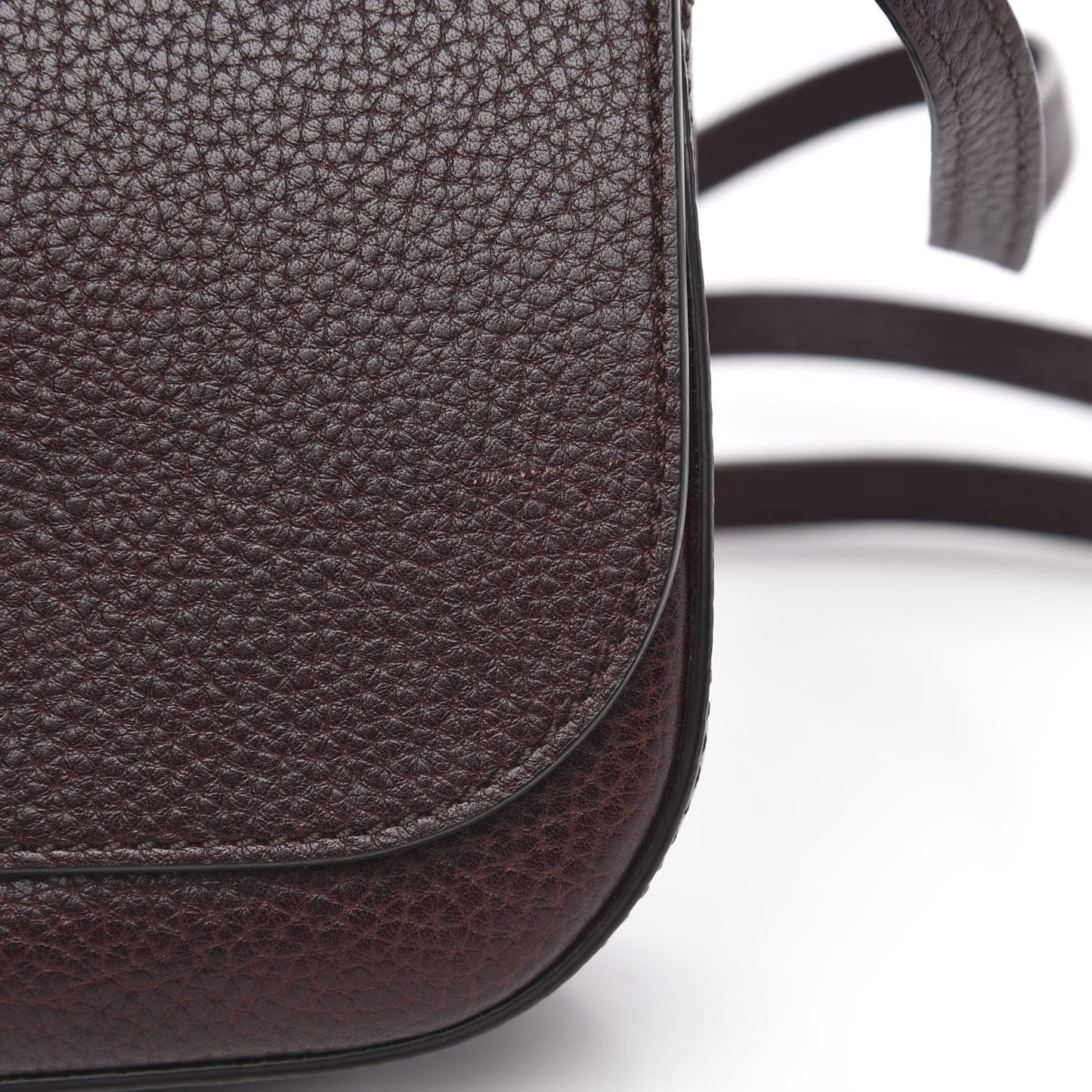 Small Classic Grain Calfskin Mini Amberley Flap Oxblood