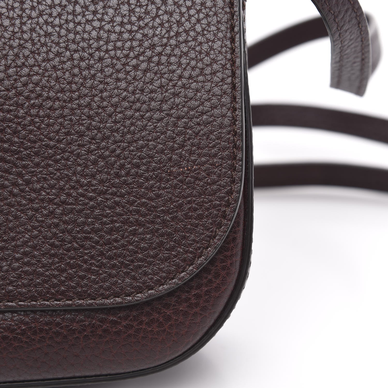 Mulberry Small Classic Grain Calfskin Mini Amberley Flap Oxblood 10 of 10