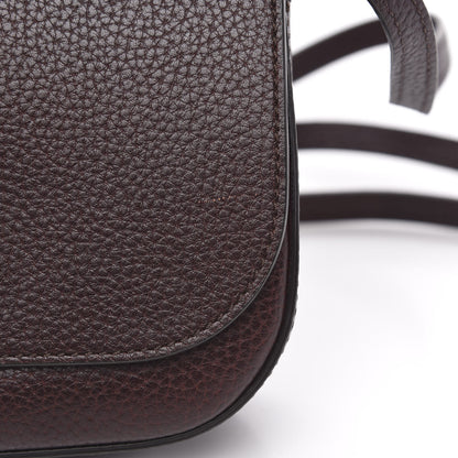 Mulberry Small Classic Grain Calfskin Mini Amberley Flap Oxblood 10 of 10