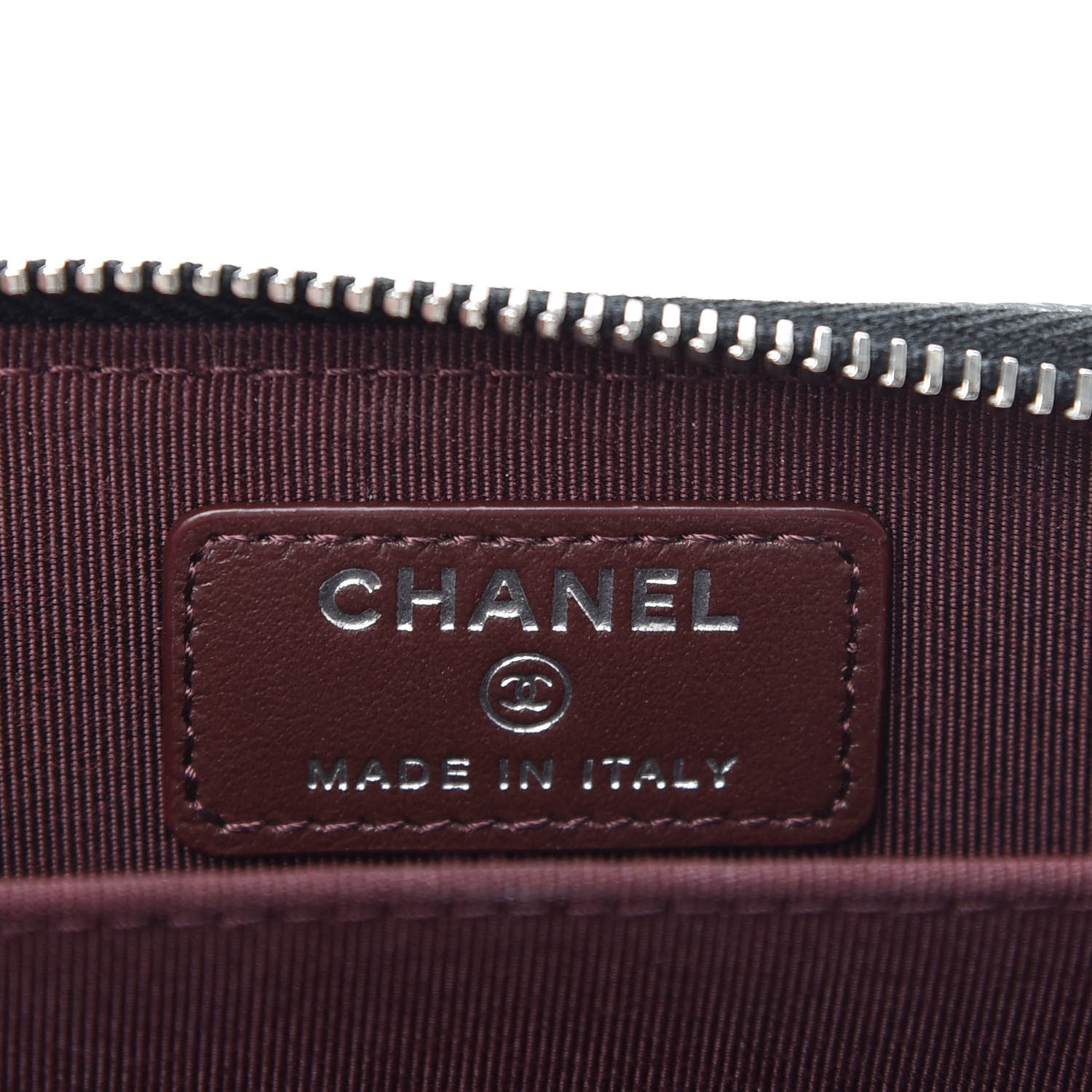 Chanel Caviar Quilted Zip Card Holder Black 6 of 8