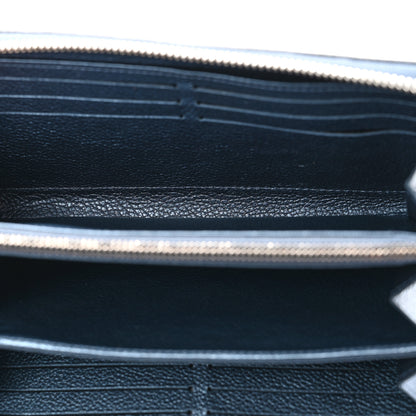 Louis Vuitton Metallic Empreinte Monogram Zippy Wallet Navy Nacre 5 of 8