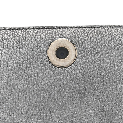 Balenciaga Metallic Calfskin LED Logo Projector Top Handle Bag Silver 12 of 17