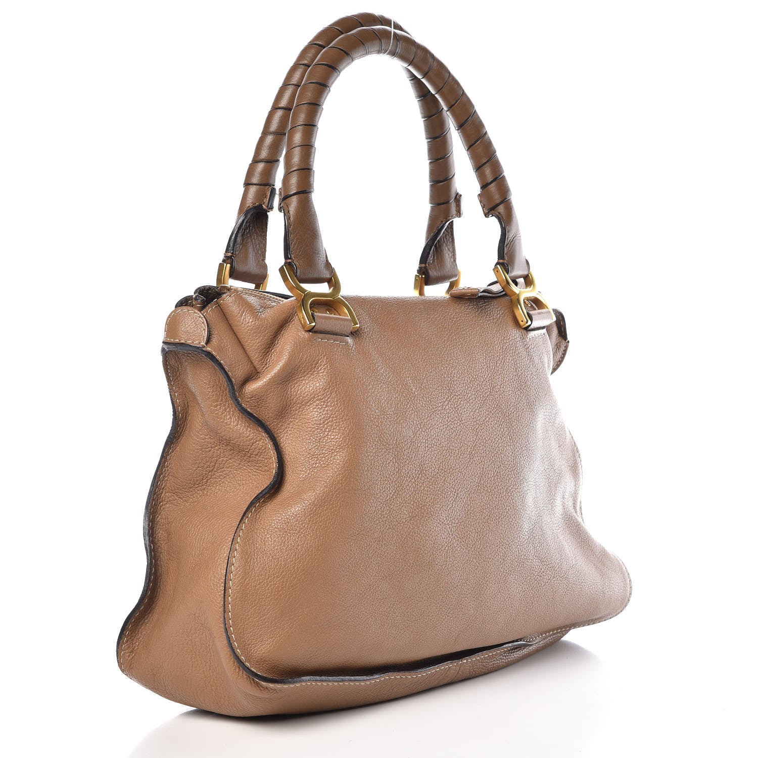 Chloe Calfskin Medium Marcie Satchel Nut 3 of 12