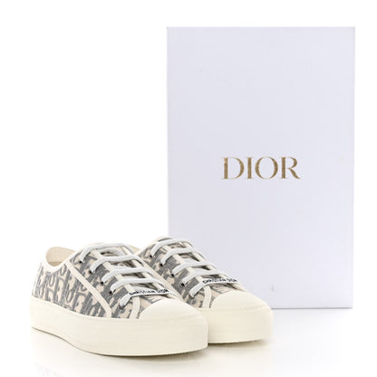 Christian Dior Canvas Oblique Walk'N'Dior Low Top Sneakers 38 Grey Stone 10 of 10