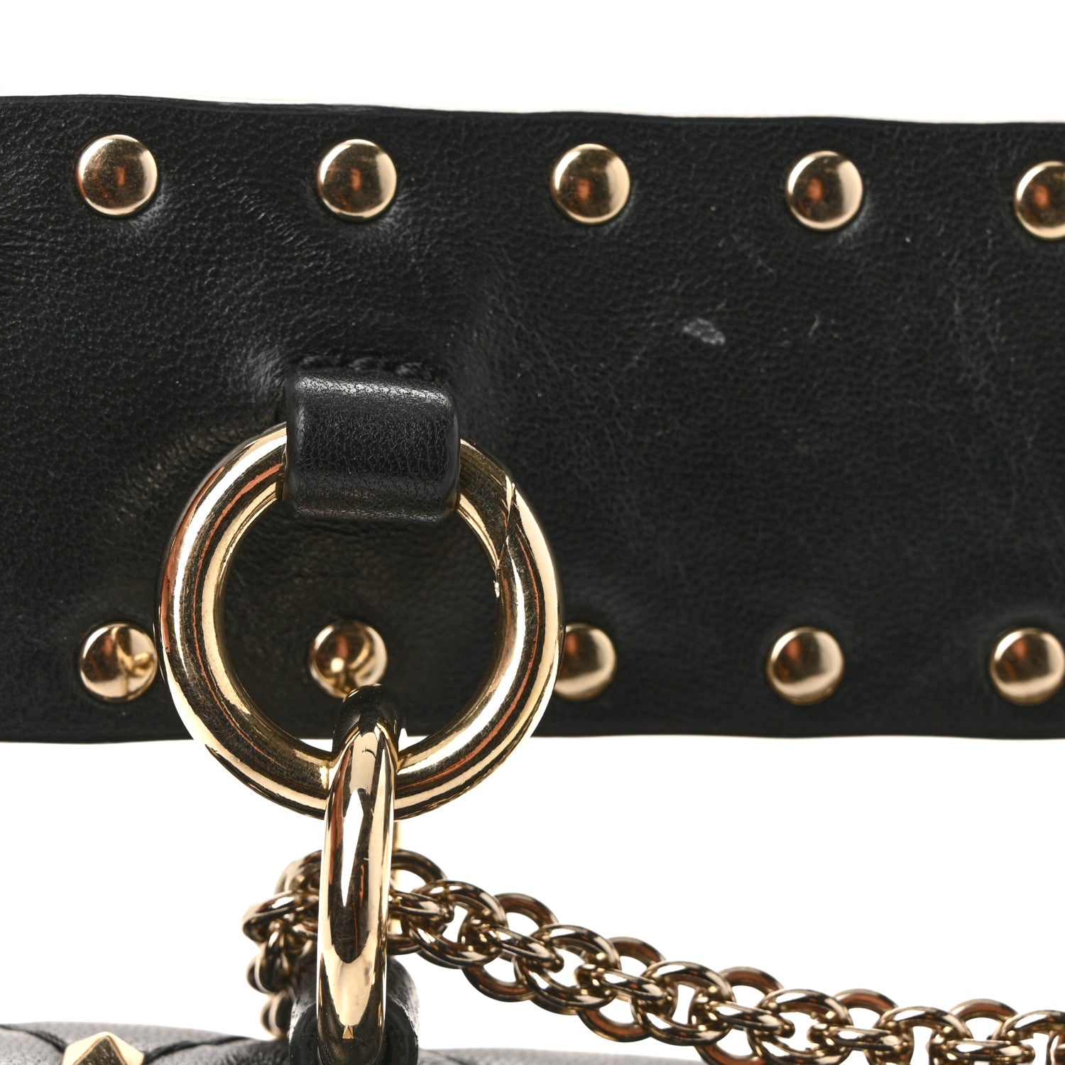 Valentino Garavani Nappa Small Rockstud Spike Shoulder Bag Black 10 of 14