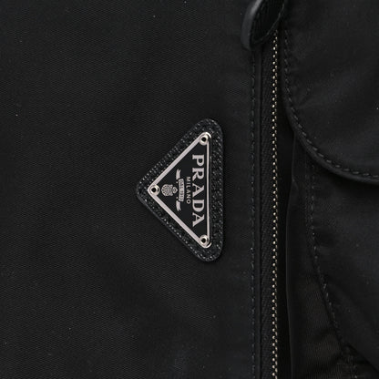 Prada Tessuto Nylon Saffiano Medium Backpack Black 10 of 16