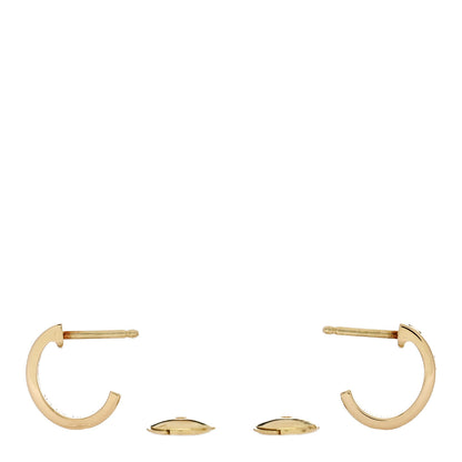 Cartier 18K Yellow Gold Small LOVE Hoop Earrings 3 of 5