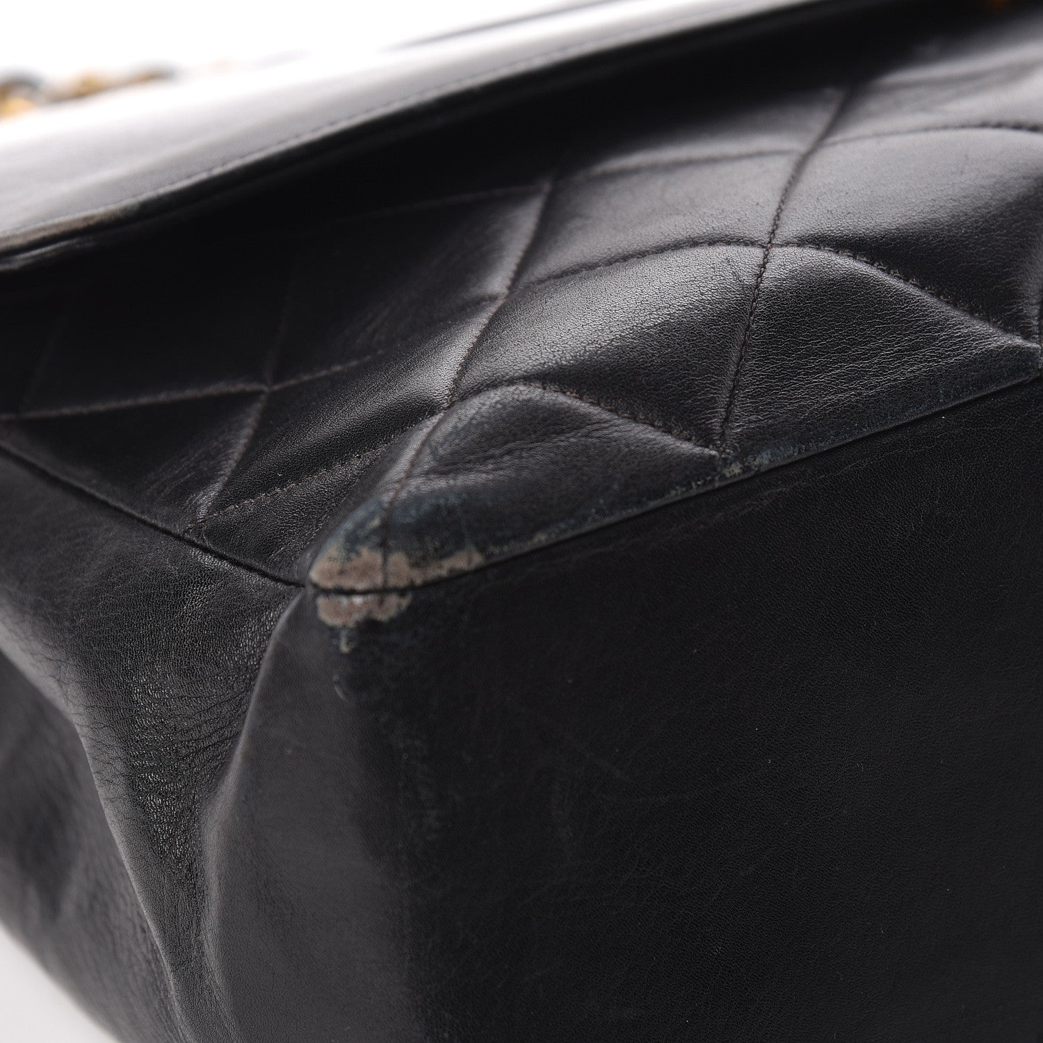 Chanel Lambskin Quilted XL Jumbo Single Flap Black 11 of 28