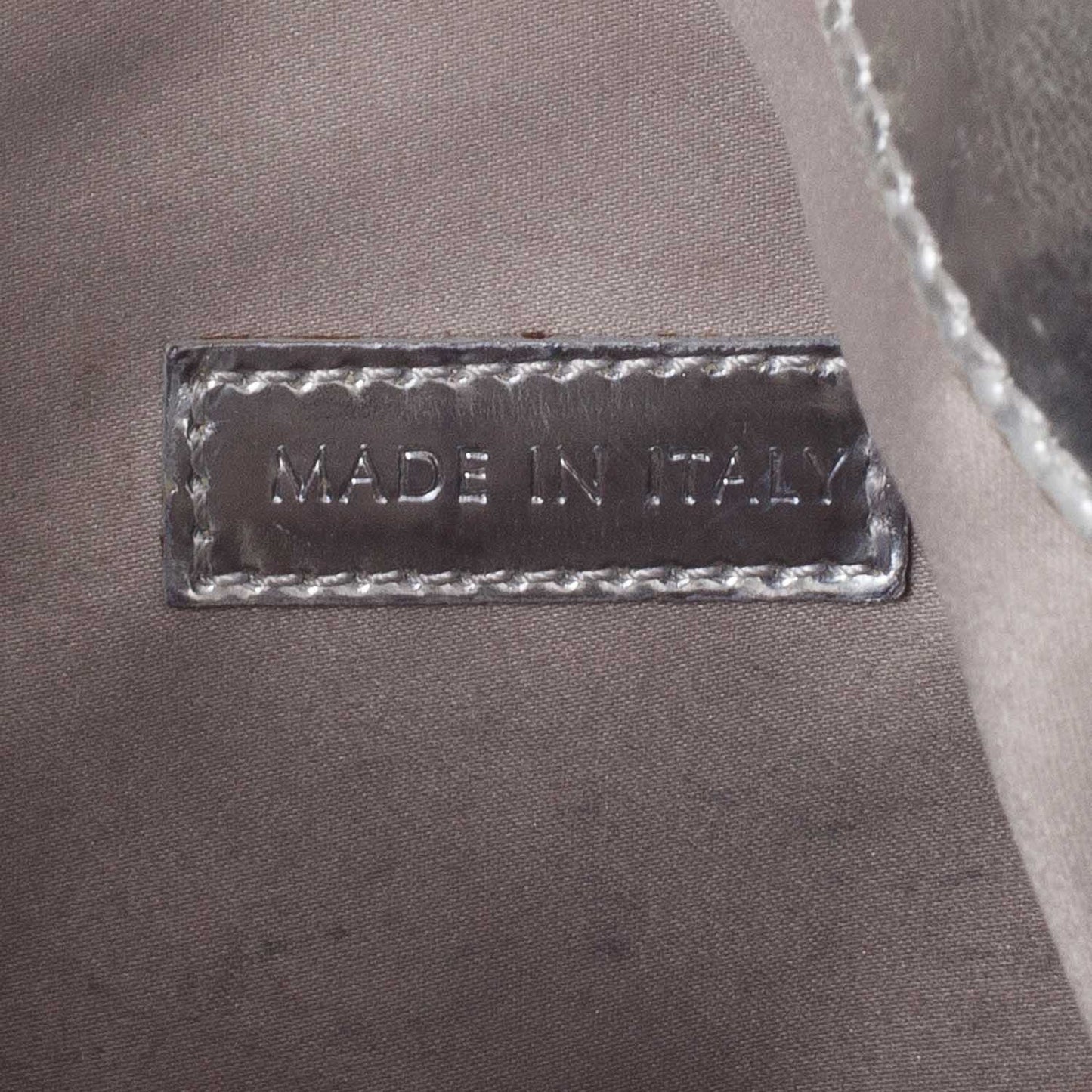 House Check Sliced Brook Hobo Metallic Silver