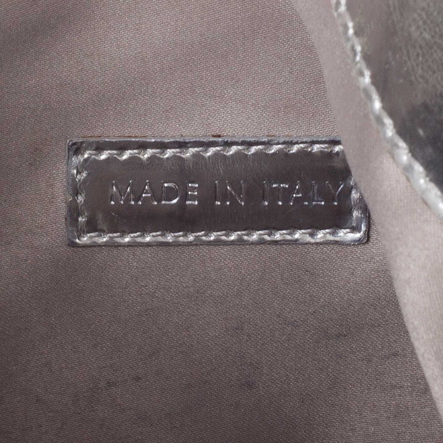 Burberry House Check Sliced Brook Hobo Metallic Silver 9 of 10
