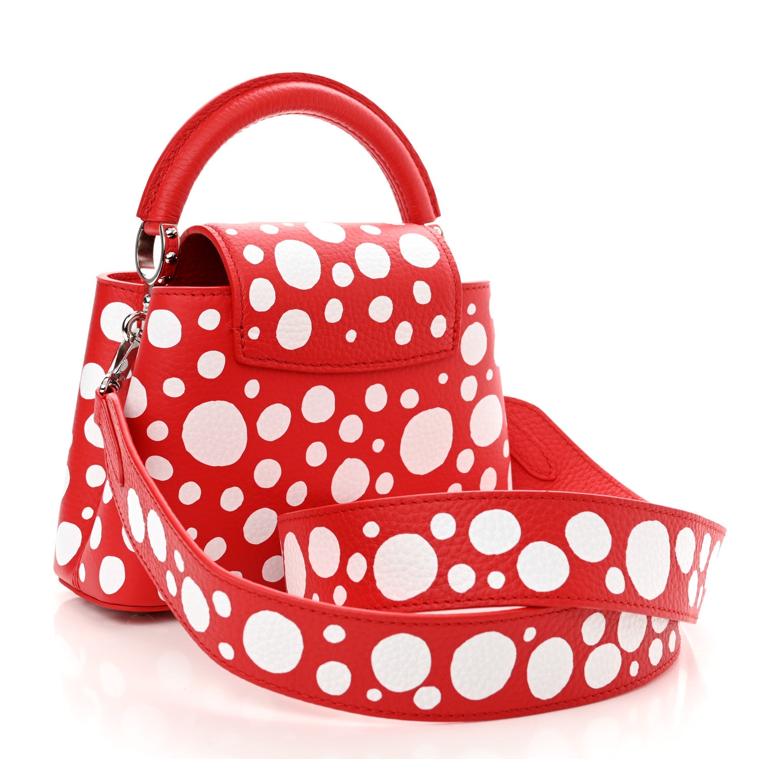 Louis Vuitton LV X YK Taurillon Capucines Mini Red White 2 of 8