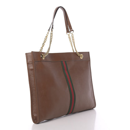 Gucci Calfskin Large Rajah Chain Tote Cuir 3 of 10