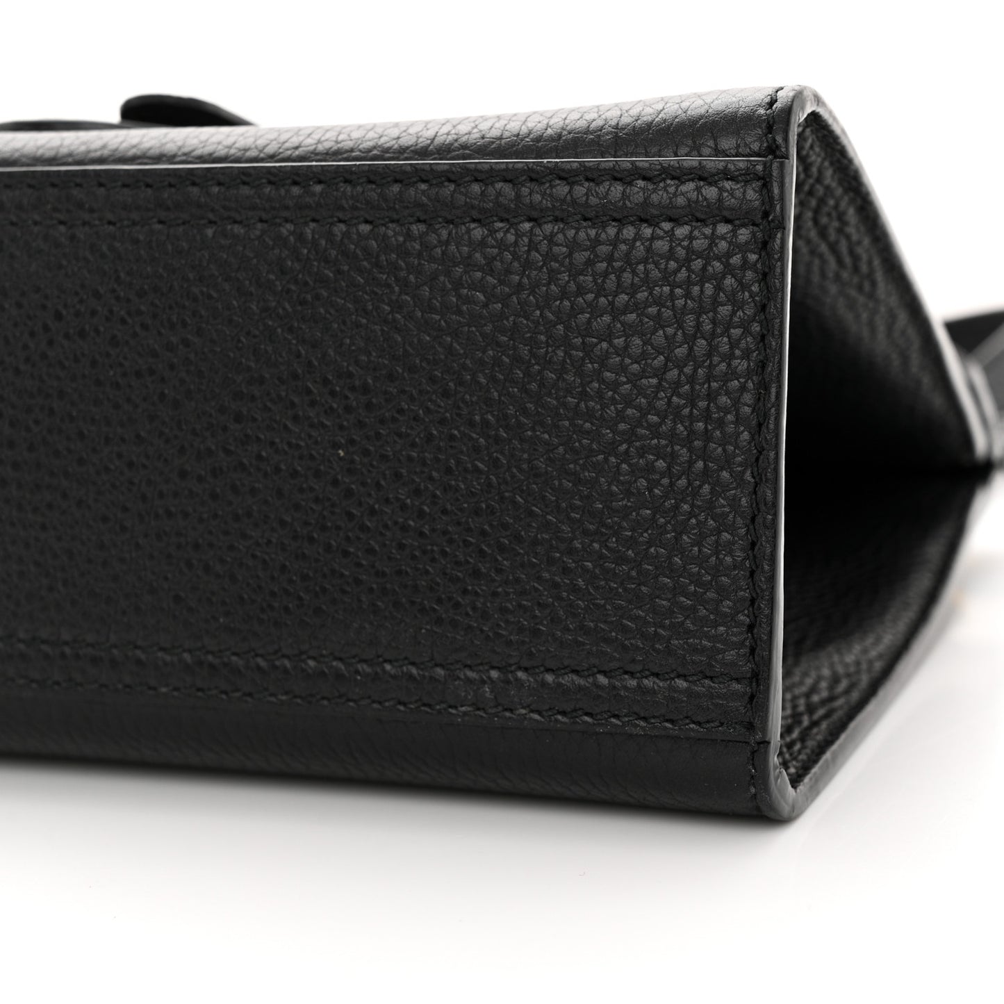 Calfskin Small GG Marmont Top Handle Bag Black