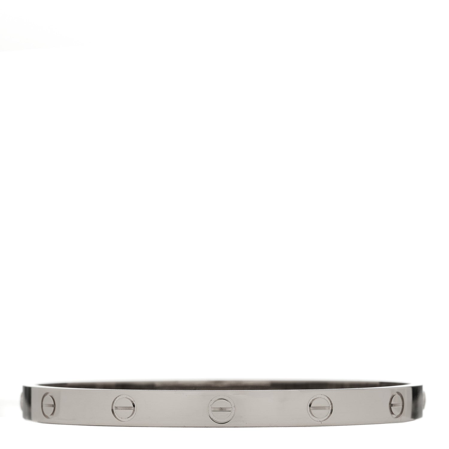 Cartier 18K White Gold LOVE Bracelet 19 1 of 9