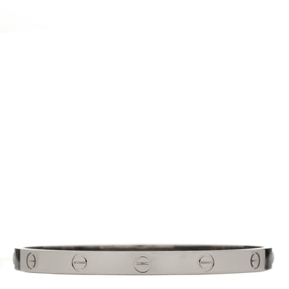 Cartier 18K White Gold LOVE Bracelet 19 1 of 9