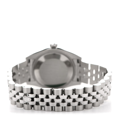 Rolex Stainless Steel 18K White Gold Diamond 31mm Oyster Perpetual Datejust Watch Silver 178274 3 of 4