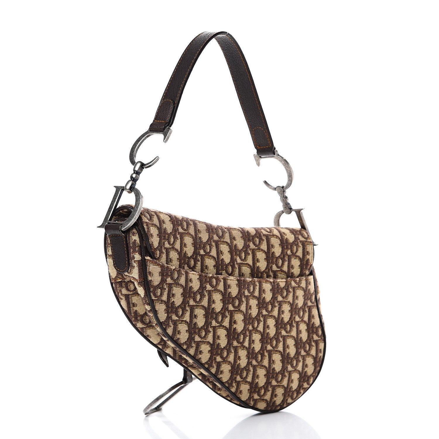 Christian Dior Monogram Saddle Bag Brown 2 of 12