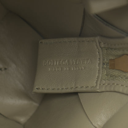 Bottega Veneta Lambskin Maxi Intreccio Small Cassette Camera Bag Travertine 6 of 10