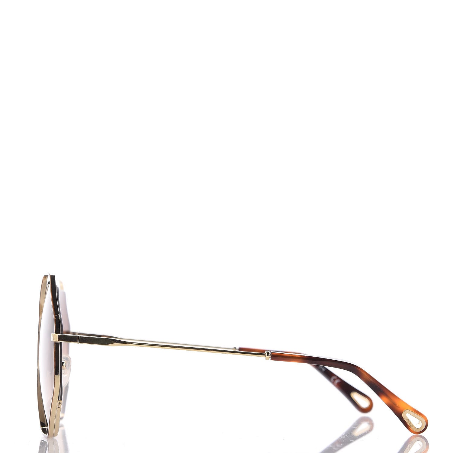 Chloe Octagonal Sunglasses CE132S Gold 2 of 7