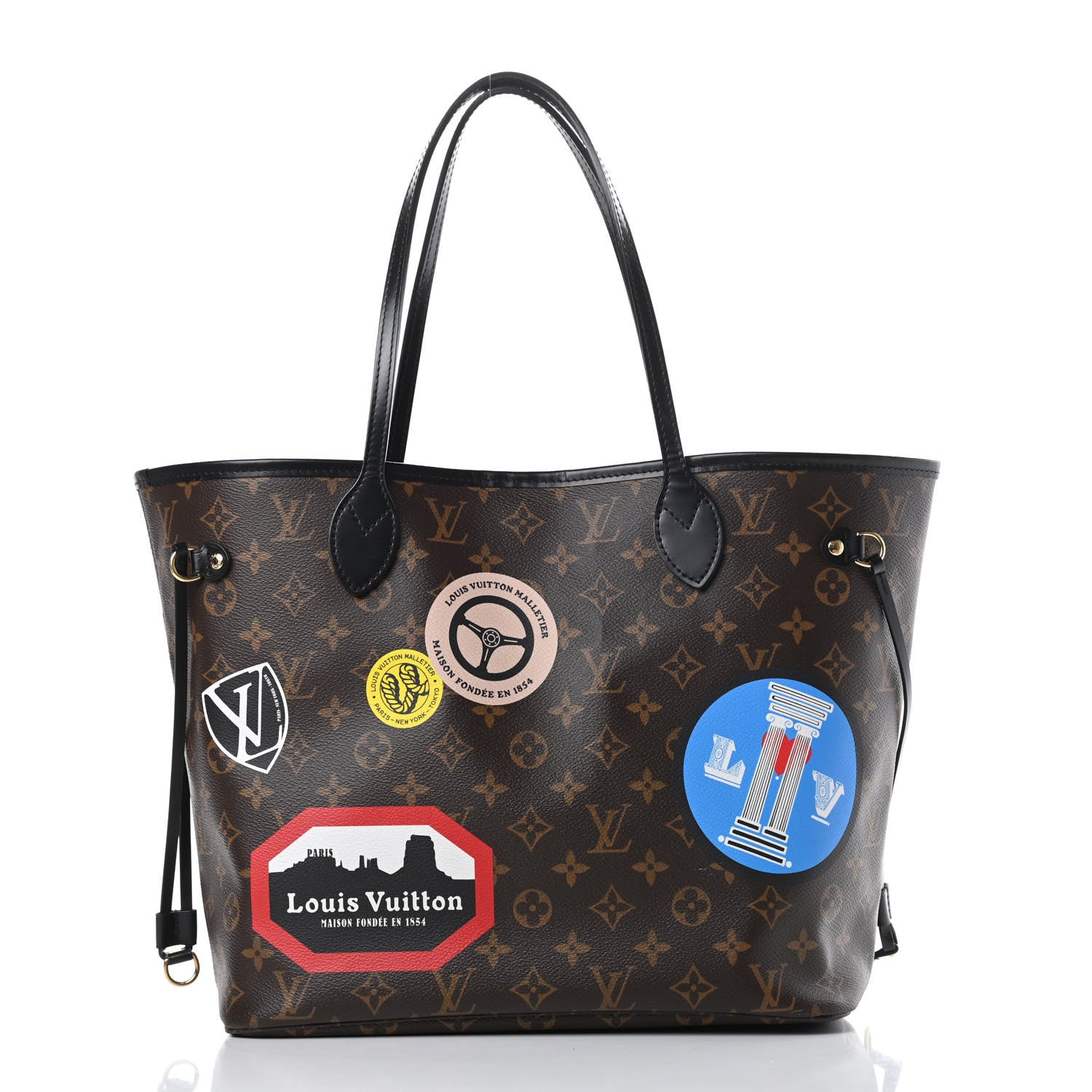 Louis Vuitton Monogram World Tour Neverfull MM 3 of 18
