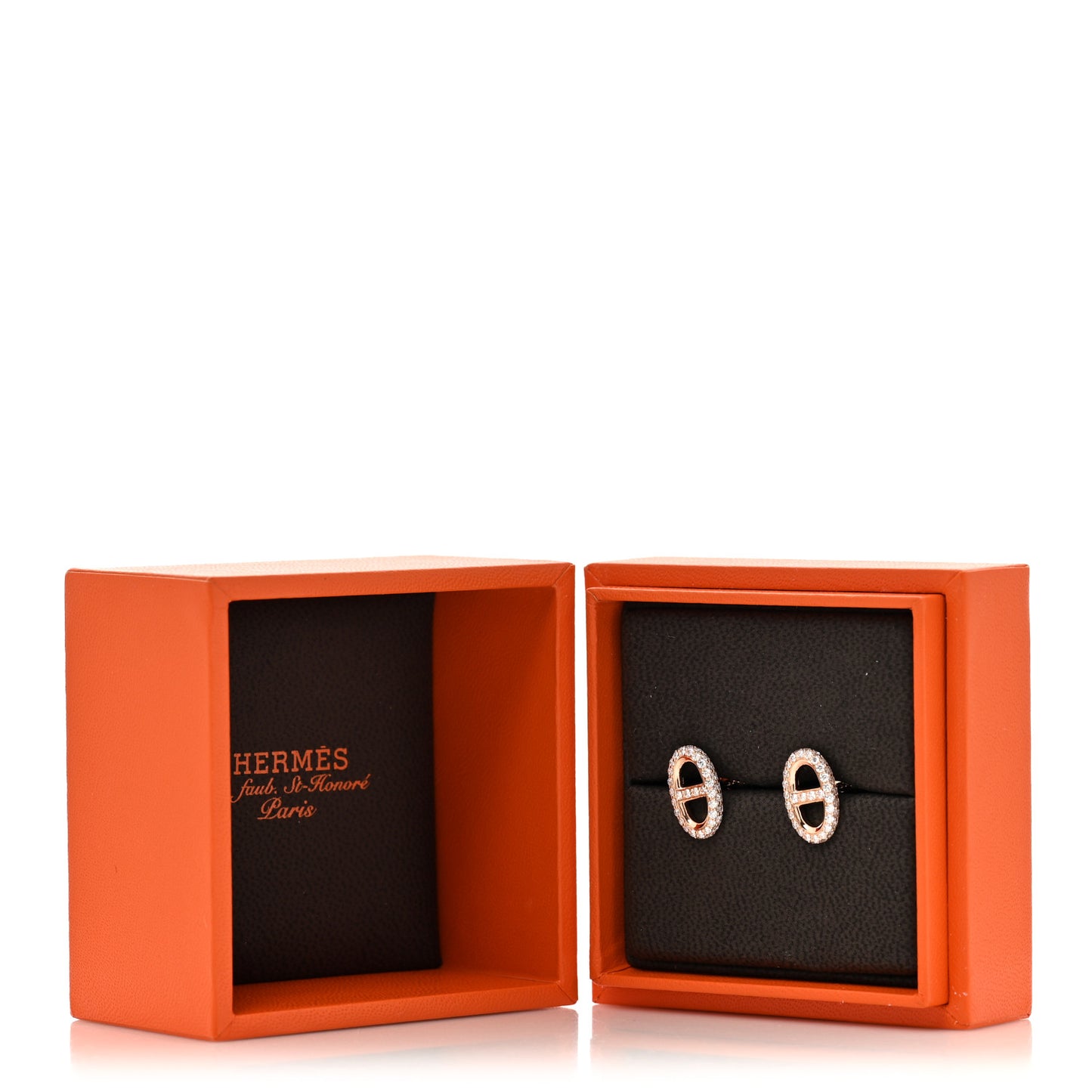 18K Rose Gold Diamond New Farandole Earrings