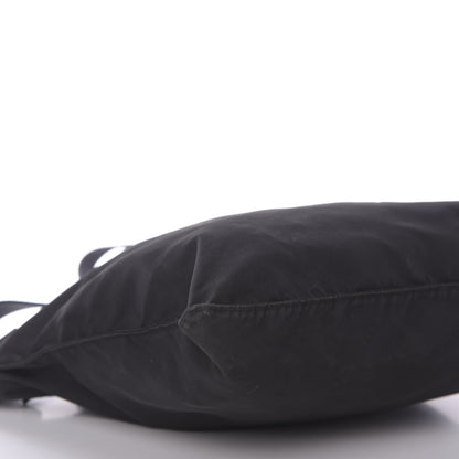 Prada Tessuto Nylon Saffiano Flat Messenger Bag Black 6 of 9
