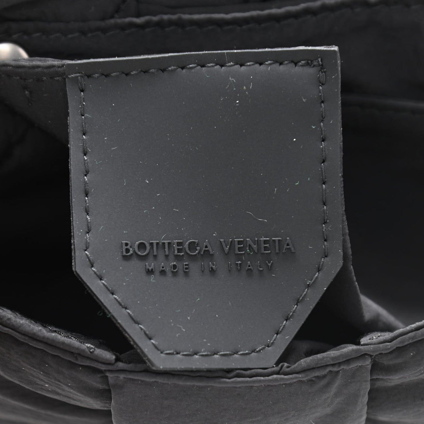Nylon Intrecciato Padded Tech Cassette Belt Bag Black