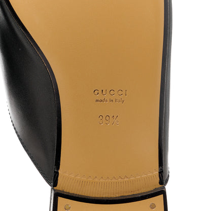 Gucci Calfskin Womens Princetown Slippers 39.5 Black 6 of 8