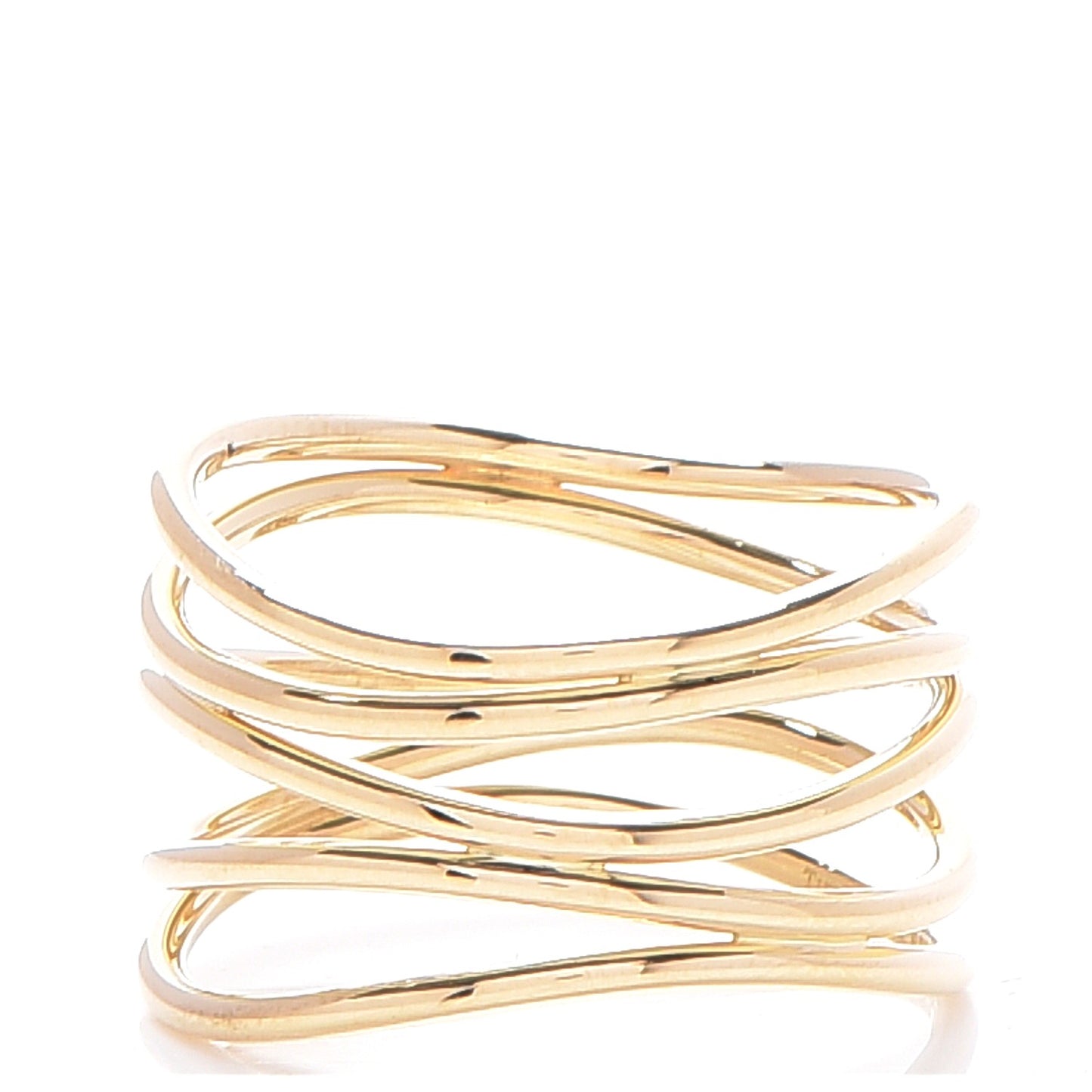 18K Yellow Gold Elsa Peretti Wave Ring 7