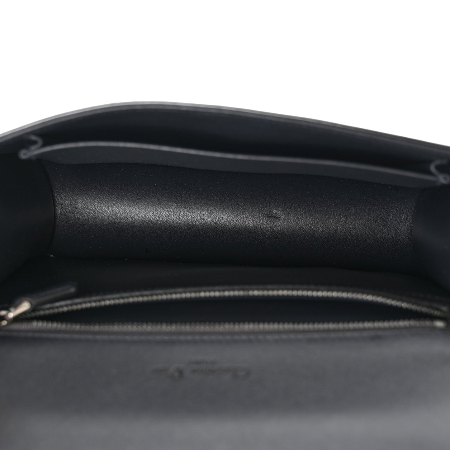 Metallic Patent Micro-Cannage Medium Diorama Flap Bag Onyx Black