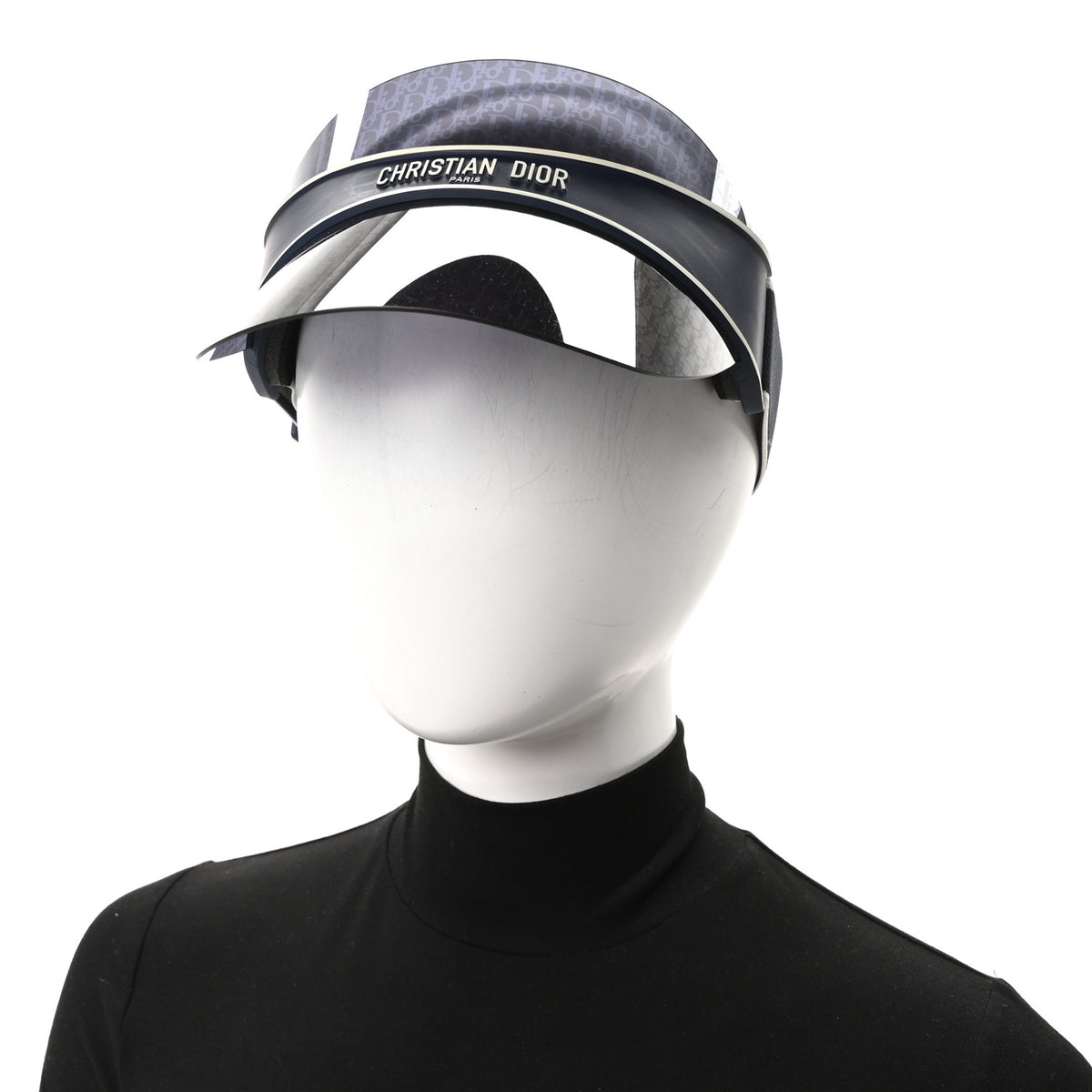 Christian Dior Oblique DiorClub V1U Sun Visor Blue 2 of 10