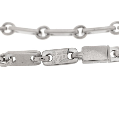 Cartier 18K White Gold 5mm Fidelity Link Bracelet 3 of 5