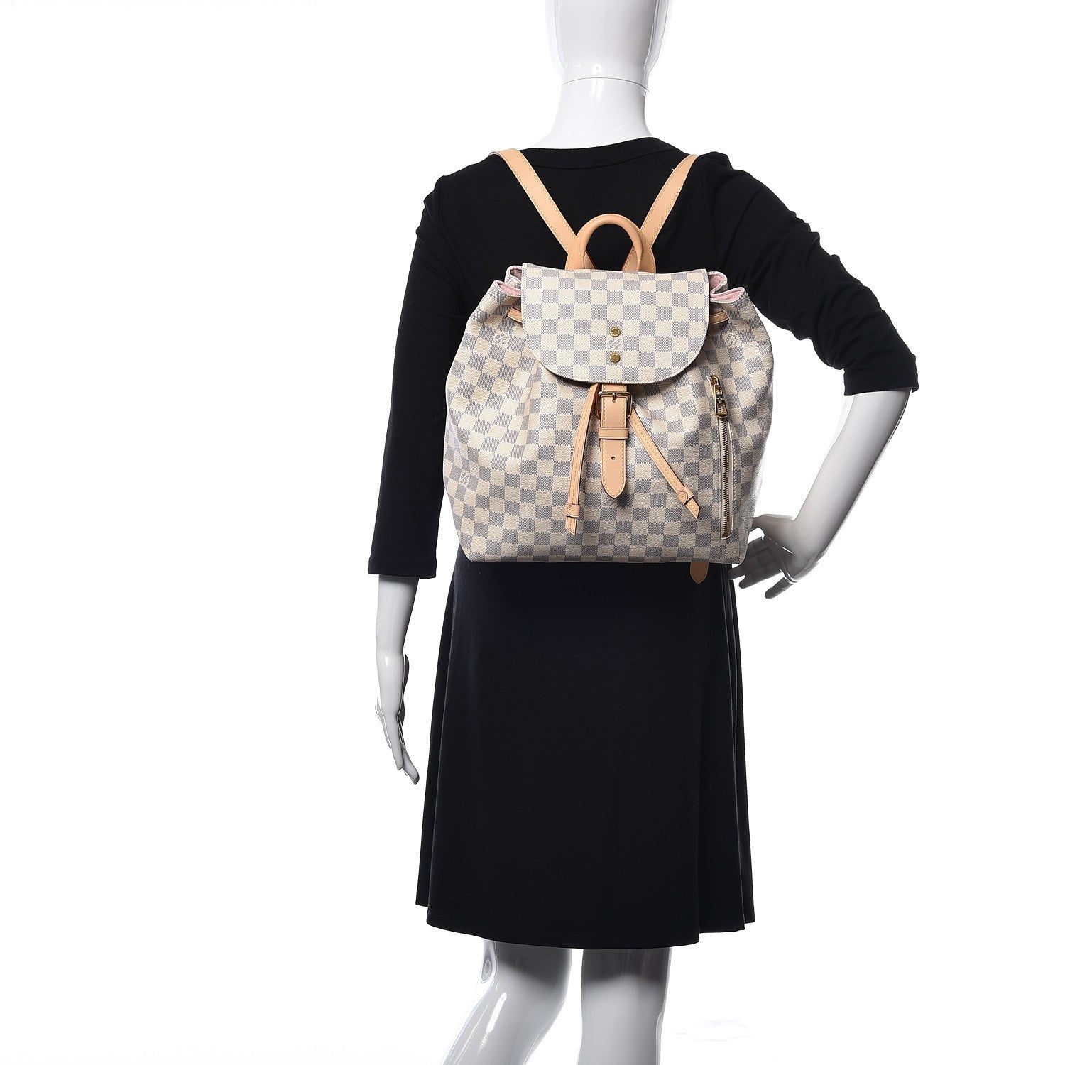 Louis Vuitton Damier Azur Sperone Backpack 2 of 9