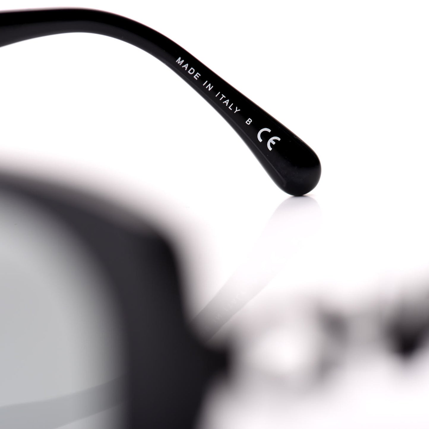 Acetate Strass Square Sunglasses 5422 Black