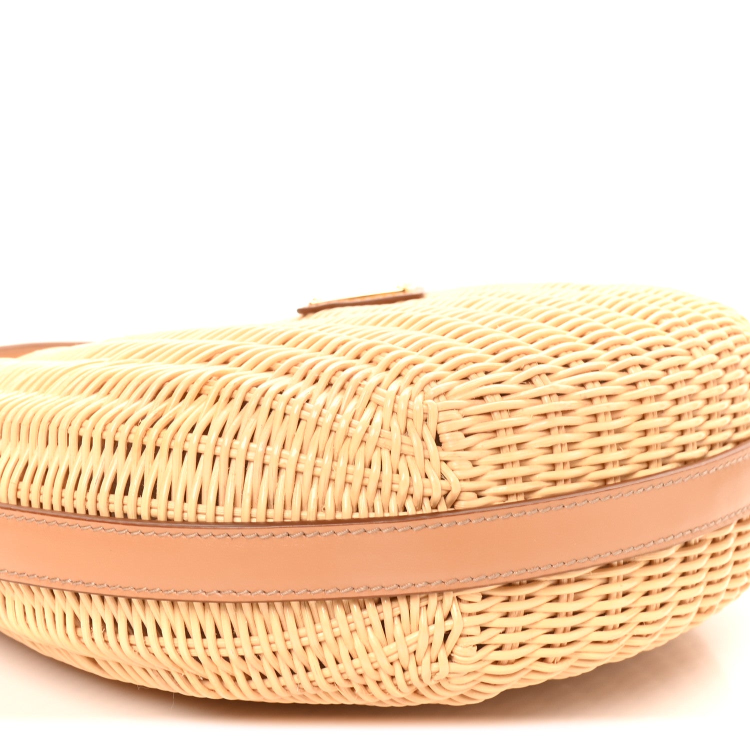 Prada Wicker Arque Shoulder Bag Natural 8 of 9