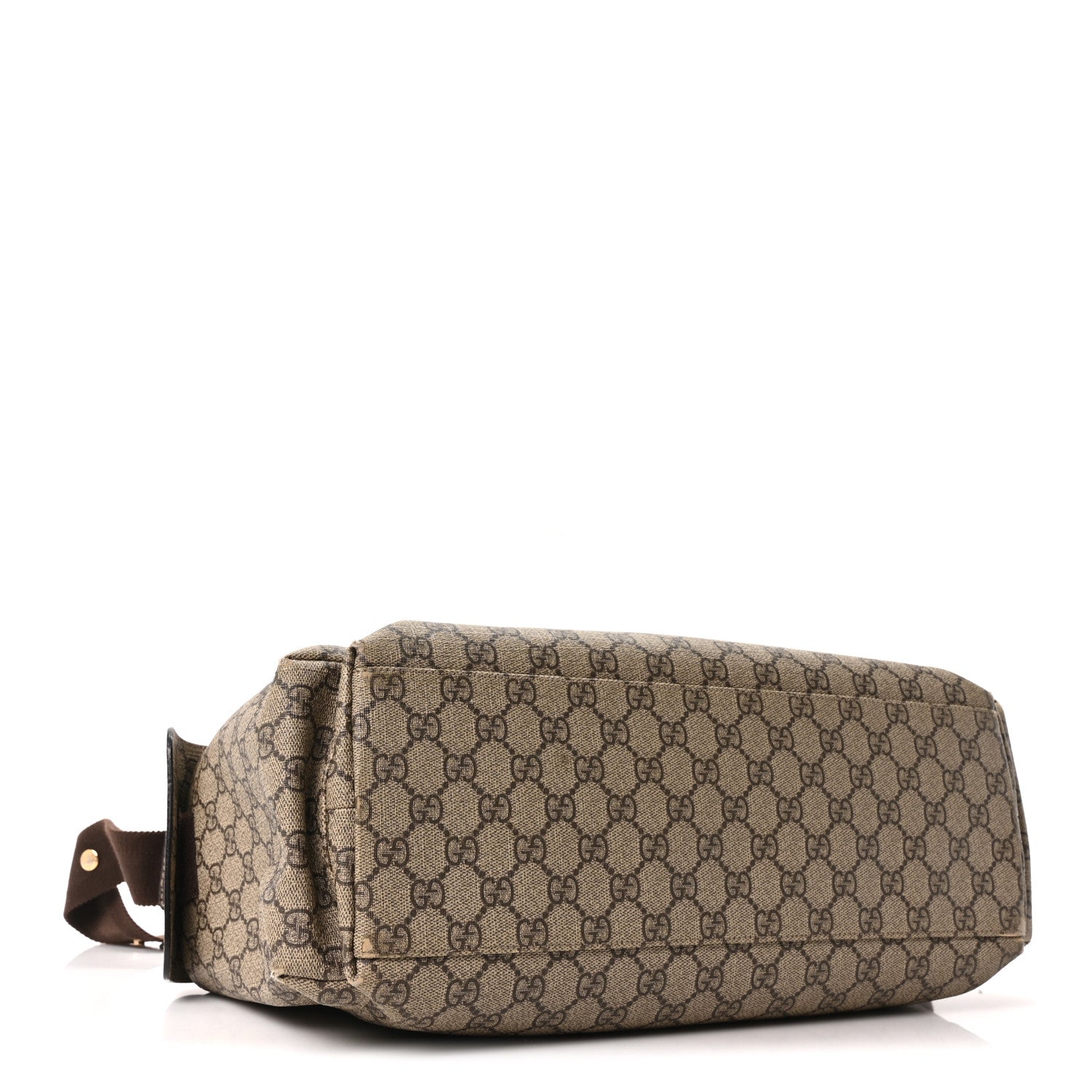 Gucci GG Plus Monogram Messenger Diaper Bag Dark Brown 1836811