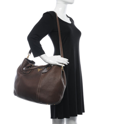 Prada Vitello Daino Tote Bruciato 2 of 10