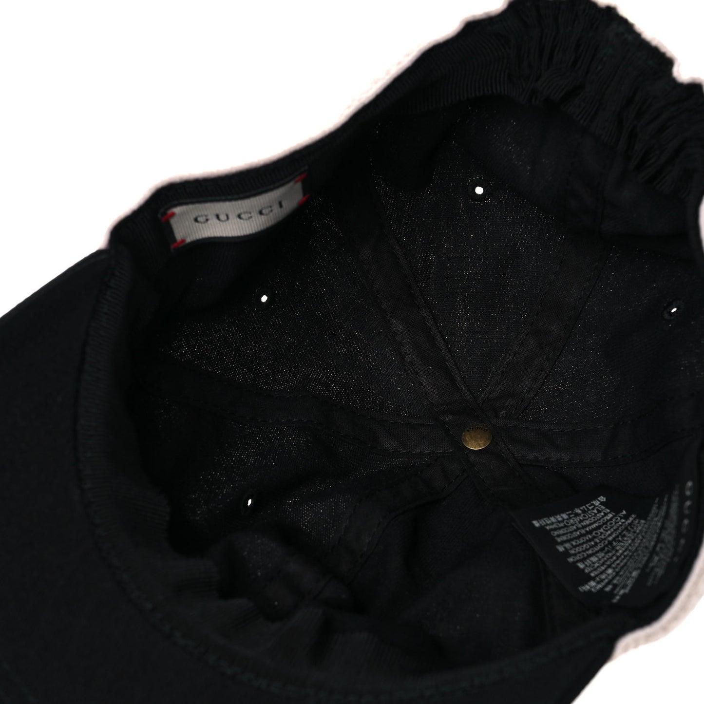 Gabardine Gucci Headband Baseball Hat L Black