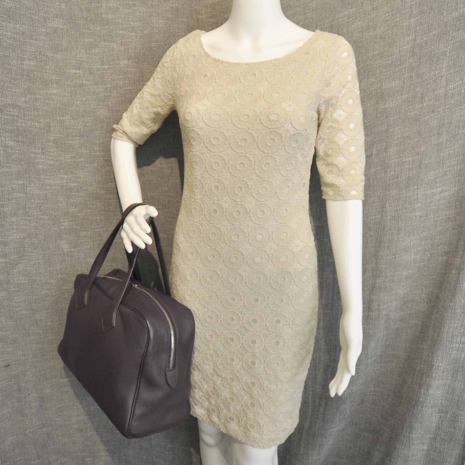 Hermes Taurillon Clemence Victoria 35 Raisin Purple 2 of 10