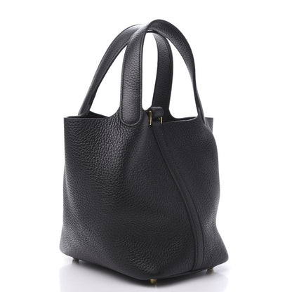 Hermes Taurillon Clemence Picotin Lock 18 PM Black 3 of 12