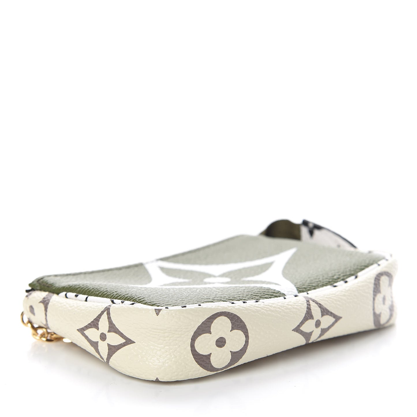 Monogram Giant Micro Pochette Accessories Kaki White